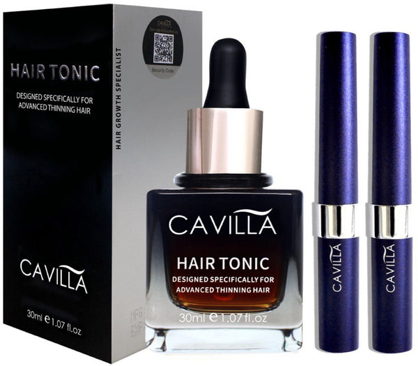 Cavilla Best Seller 2L1H (Cavilla Eyelash Serum x 2 Unit & Cavilla Hair Tonic x 1 Unit)Cavilla Singapore Official